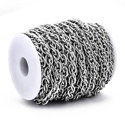 Tarnish Resistant 304 Stainless Steel Rope Chains&nbsp;CHS-T003-30B-P