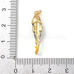 Brass Enamel Pendants&nbsp;KK-L255-03G-A