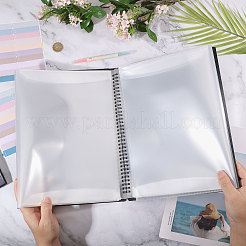 プラスチック製のピアノ楽譜フォルダー  インデックスタブとペン付き  長方形  ブラック  324x255x15mm&nbsp;AJEW-WH0410-133A