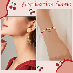 60Pcs Alloy Enamel Pendants&nbsp;FIND-SC0017-33P