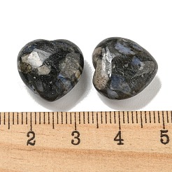 天然グラウコファンビーズ  片穴  ハート  15.5x15.5x8mm  穴：1mm&nbsp;G-P531-A37-01
