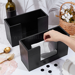 木製ティッシュボックス2個  長方形  ブラック  280x110x166mm&nbsp;CON-WA0001-13