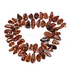 Natural Orange Garnet Beads Strands&nbsp;G-P619-A03-01