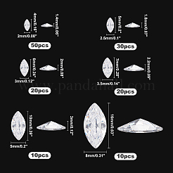 Cubic Zirconia Pointed Back Cabochons&nbsp;ZIRC-PH0001-05