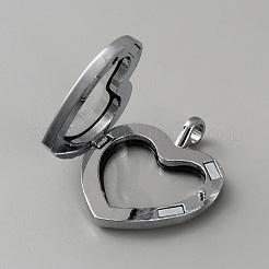 Alloy Magnetic Glass Photo Living Memory Floating Locket Pendants&nbsp;FIND-WH0436-61