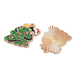 Christmas Theme Alloy Enamel Pendants&nbsp;ENAM-Z022-03D