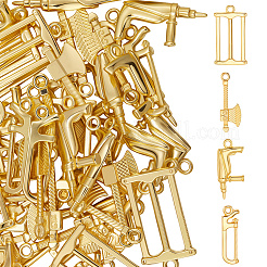 60Pcs 4 Style Alloy Charms&nbsp;FIND-BBC0004-25
