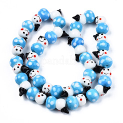 Handmade Lampwork Beads Strands&nbsp;LAMP-N021-43C