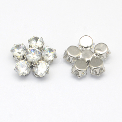 Flower Cubic Zirconia Cabochons&nbsp;ZIRC-R007-026C-02