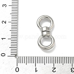 304ステンレススチール製回転留め具  リング  ステンレス鋼色  21x9.5x4.5mm  内径：5.5mm&nbsp;STAS-G373-03P-02