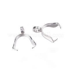 Tarnish Resistant 201 Stainless Steel Ice Pick Pinch Bails&nbsp;STAS-D448-076P