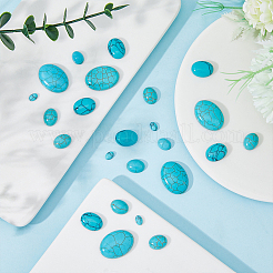 100Pcs 5 Styles Synthetic Turquoise Cabochons&nbsp;TURQ-HY0001-02