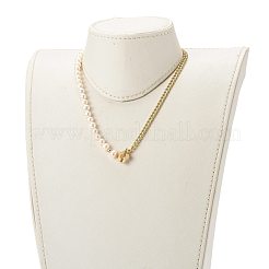 Brass Enamel Curb Chain Necklaces&nbsp;NJEW-JN03482-02