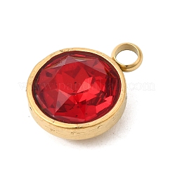 12Pcs Birthstone Theme 304 Stainless Steel Pendants&nbsp;STAS-K239-01G-A