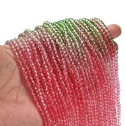 Transparent Painted Glass Beads Strands&nbsp;LS-DGLA-A034-T3mm-A18