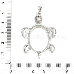 Brass Pendant Cabochon Settings&nbsp;KK-S521-16D-P