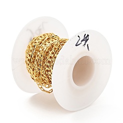 Brass Cuban Link Chains&nbsp;KK-E015-02G