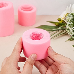 キットを作るDIYキャンドル  シリコンモールド付き  パラフィンキャンドル芯  ショッキングピンク  約54個/セット&nbsp;DIY-PH0026-78