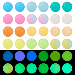 72Pcs 12 Colors Luminous Round Food Grade Silicone Beads&nbsp;SIL-TA0001-38