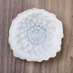 Diyのシリコーンキャンドル型  レジン型  花  ホワイト  90x95x34mm&nbsp;SIMO-C021-03B
