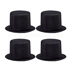 EVA Polyester Cloth Round Fascinator Hat Base for Doll&nbsp;DIY-WH0591-368B