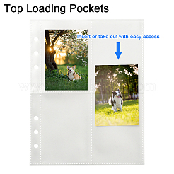 30Pcs 3 Styles Plastic Insert Photo Album Refill Core Card Binder Pages&nbsp;FIND-SP0004-57B