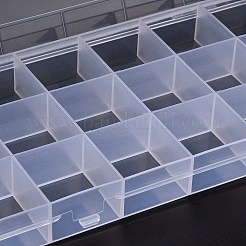 プラスチックグリッドビーズ容器  混合図形  透明  10.85~19.1x6.9~10.3x1.6~3cm  内径：2.5~11x3~18.5のCM&nbsp;CON-XCP0002-28