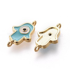 Brass Enamel Links&nbsp;KK-F783-12G