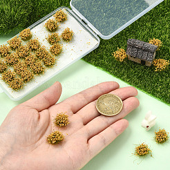 ナイロンミニ草の房  人工芝モデル  DIYサンドテーブル素材用  ダークチソウ  11~19mm&nbsp;AJEW-WH20120-09C