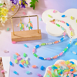 500Pcs Luminous Transparent Acrylic Beads&nbsp;MACR-TA0002-57A