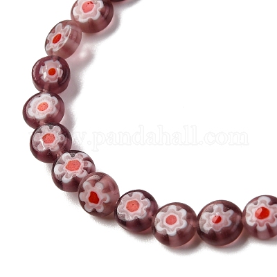 Handmade Millefiori Lampwork Beads Strands&nbsp;LAMP-G164-11J-1