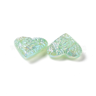 Rainbow Iridescent Plating Acrylic Beads&nbsp;OACR-A010-04C-1