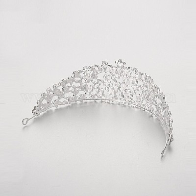 ウエディングヘアアクセサリー 花ブライダルティアラ ライン