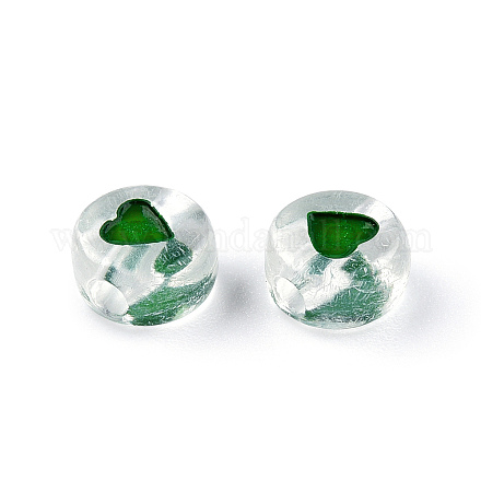 Transparent Acrylic Enamel Beads MACR-N008-60F-1