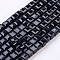 Faceted Black Glass Cube Bead Strands, 6x6x6mm, Hole: 1mm