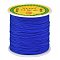 Braided Nylon Thread, Chinese Knotting Cord for Beading Jewelry Making Macrame Craft, Blue, 0.8mm, about 100yards/roll