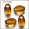 Imitation Austrian Crystal Beads, Grade AAA, Faceted, Oval, Goldenrod, 10x13mm, Hole: 0.9~1mm