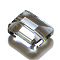 Imitation Austrian Crystal Beads, Grade AAA, K9 Glass, Faceted, Rectangle, Clear, 6x8x4mm, Hole: 0.7~0.9mm