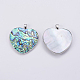 Abalone Shell/Paua Shell Pendants&nbsp;SSHEL-L008-30P-3