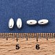 真鍮ビーズ  ライス  銀  5.5x3.5mm  穴：1mm&nbsp;KK-P344-07S-3