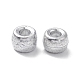 プラスチックメッキビーズ  バレル  銀メッキ  9x6.5mm  穴：3.7mm  約1700個/500g&nbsp;KY-C013-01B-3