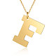 201 Stainless Steel Initial Pendants Necklaces&nbsp;NJEW-S069-JN006-F-1