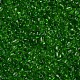 ガラスシードビーズ  トランスペアレント  ラウンド  グリーン  6/0  4mm  穴：1.5mm  約4500ビーズ/ポンド&nbsp;SEED-A004-4mm-7-2